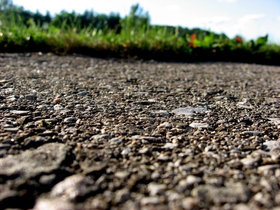 firm road surface
