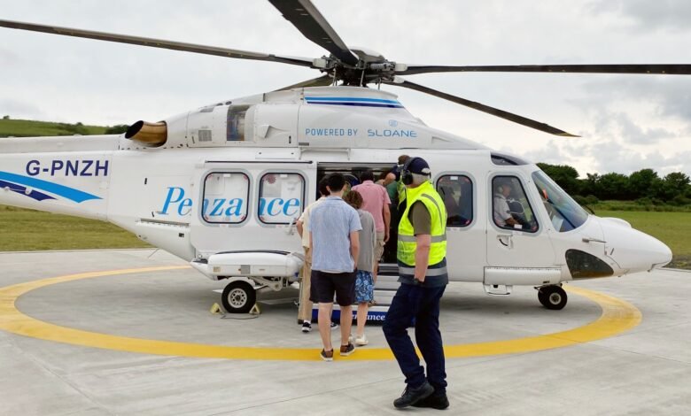 helicopter to scilly isles fares