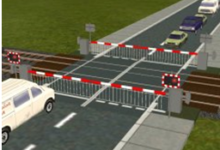 automatic railway level crossing