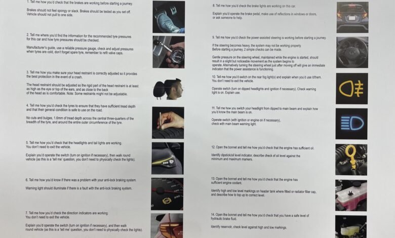 show me tell me questions quiz