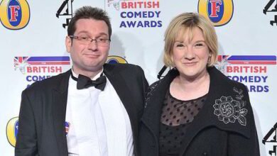 sarah millican wedding dress