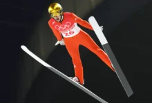 How is it possible for ski jumpers to stay in the air so long and how do they train for that