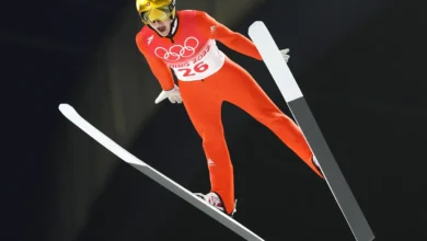 How is it possible for ski jumpers to stay in the air so long and how do they train for that