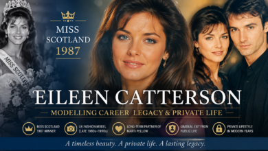 Eileen Catterson Miss Scotland 1987 former Scottish fashion model featured biography image with Marti Pellow relationship and modelling career highlights