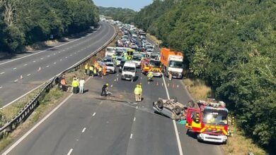 M3 Accident Today Live