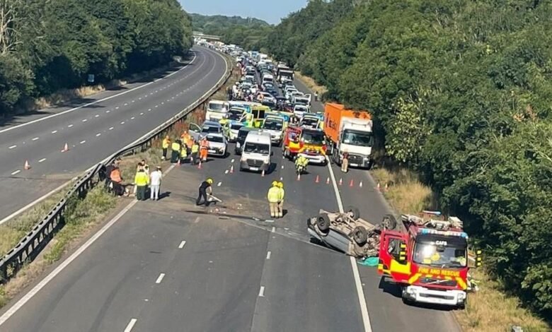 M3 Accident Today Live