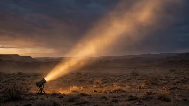 Tucson, Arizona desert landscape at dusk, the area where Nancy Guthrie went missing