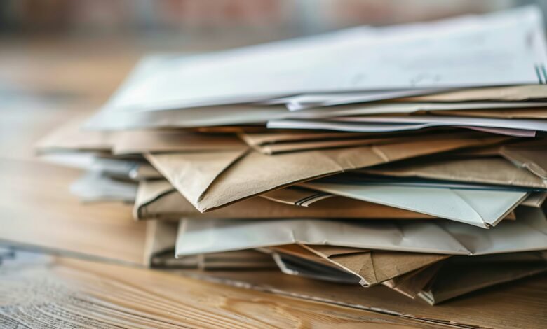 PO Box 4115 Concord CA: official envelopes stacked on a desk